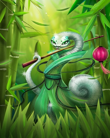 Mahjong Garden HD Bamboo Snake Badge