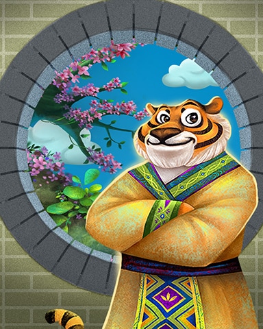 Mahjong Garden HD Springtime Tiger Badge