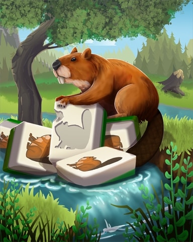 Mahjong Safari HD Mahjong Beaver Dam Badge