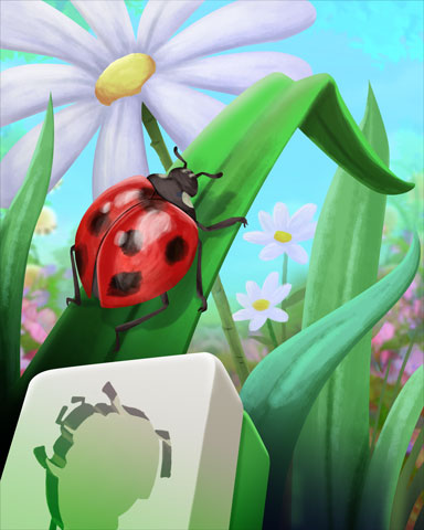 Mahjong Safari HD Lady Bug Badge