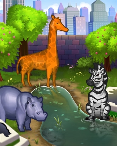 Mahjong Safari HD Pogo Zoo Escape Badge