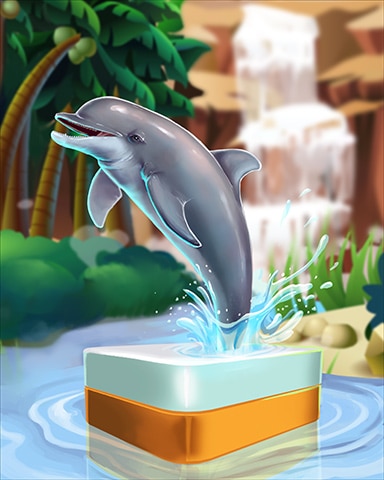 Dolphin Badge - Mahjong Safari HD