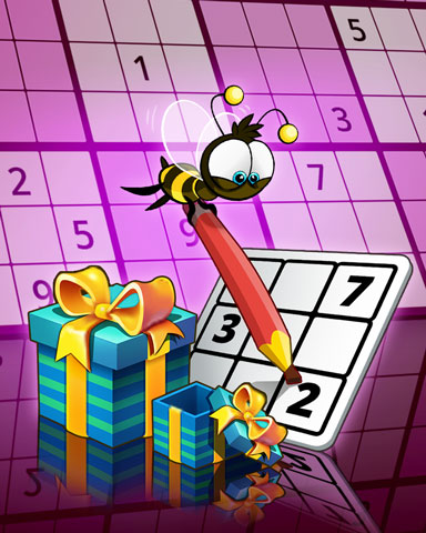 Buzzing Numbers Badge - Pogo Daily Sudoku