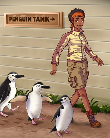 Quinn's Aquarium Penguin Parade Badge