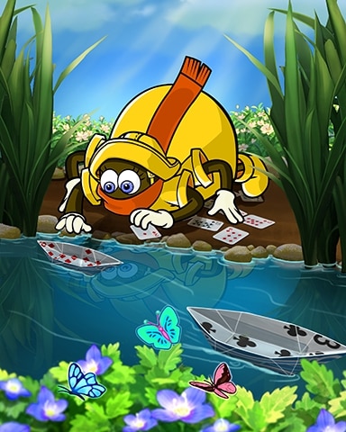 Card Boat Badge - Rainy Day Spider Solitaire HD