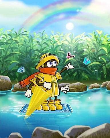 Card Riding Badge - Rainy Day Spider Solitaire HD