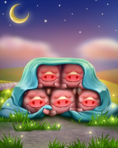 Stack'em HD Pink Pigs in a Blanket Badge