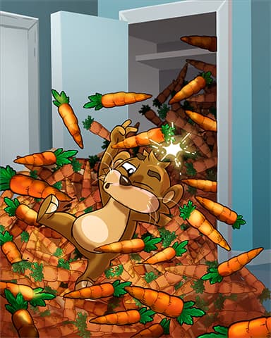 Carrot Spillage Badge - Word Whomp HD