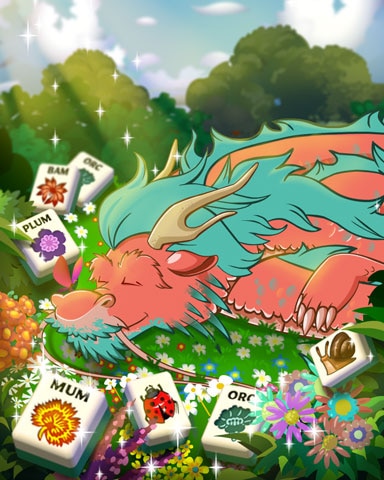 Mahjong Garden HD Sleeping Dragon Badge