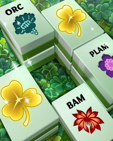 Mahjong Garden HD Golden Clovers Badge