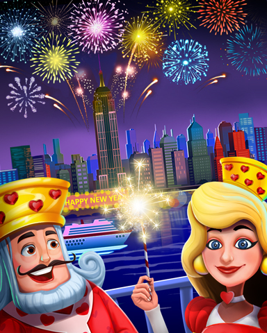 Payday Freecell HD Royal Fireworks Badge