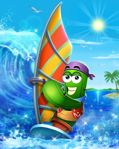 Thousand Island Solitaire HD Wind Surfing Spike Badge