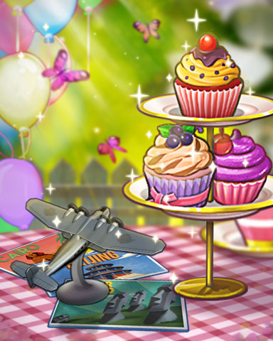 World Class Solitaire HD Cupcake Flyby Badge