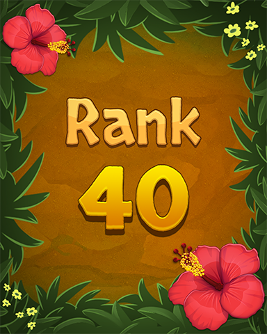 Rank 40 Badge - Mahjong Sanctuary