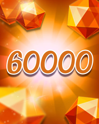 Jewel Academy Orange Jewels 60000 Badge