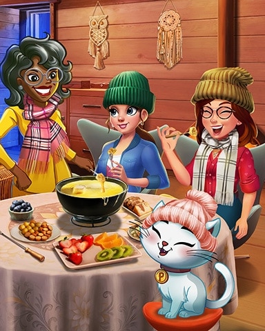 First Board Fondue Party Bingo Badge