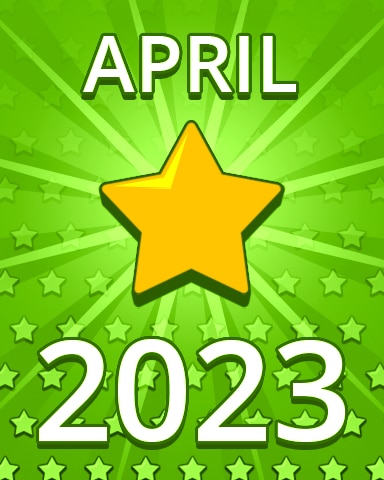 All Stars April 2023 Badge - Pogo Daily Sudoku
