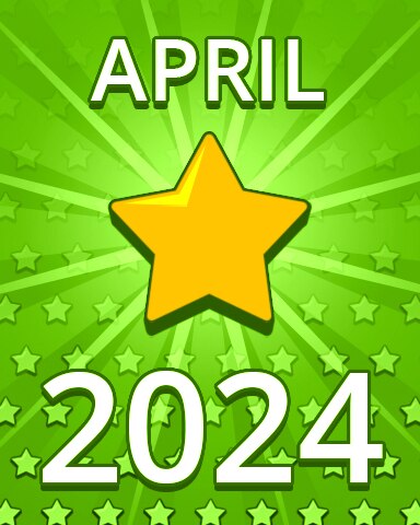 All Stars April 2024 Badge - Pogo Daily Sudoku