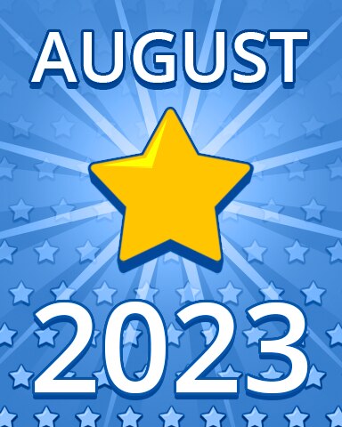 All Stars August 2023 Badge - Pogo Daily Sudoku