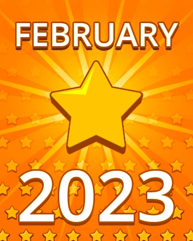 All Stars February 2023 Badge - Pogo Daily Sudoku