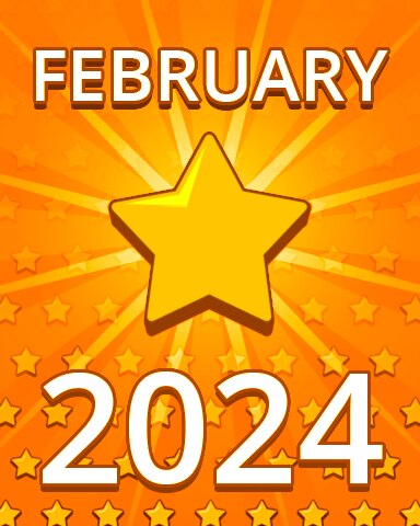All Stars February 2024 Badge - Pogo Daily Sudoku