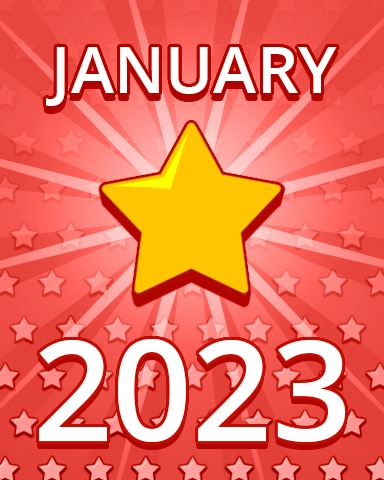 All Stars January 2023 Badge - Pogo Daily Sudoku