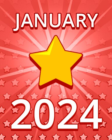 All Stars January 2024 Badge - Pogo Daily Sudoku