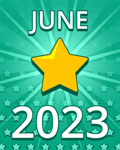 All Stars June 2023 Badge - Pogo Daily Sudoku