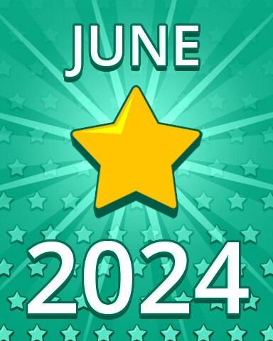 All Stars June 2024 Badge - Pogo Daily Sudoku