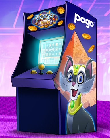 Pogo Slots Arcade Cabinet Badge - Pogo Slots