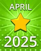 Pogo Daily Sudoku All Stars April 2025 Badge