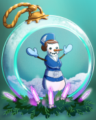 Snow-Pam Badge - Jet Set Solitaire