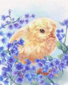 Mahjong Safari HD Chick Animals with Blooms Badge