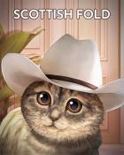 Scottish Fold Cats In Hats Badge - World Class Solitaire HD