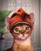 Jet Set Solitaire Abyssinian Cats In Hats Badge