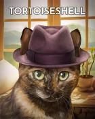 Word Whomp HD Tortoiseshell Cats In Hats Badge