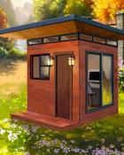 Backyard Office Colorful Sheds Badge - Mahjong Garden HD