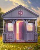 She Cave Colorful Sheds Badge - Word Whomp HD