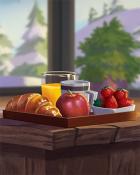 Room Service Tray Cozy Chalet Badge