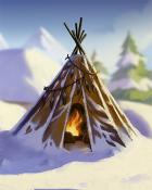 Small Tipi Cozy Chalet Badge