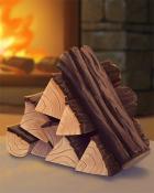 Firewood Cozy Chalet Badge