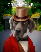 First Class Solitaire HD Great Dane Dogs in Disguise Badge