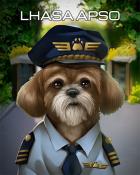 Bejeweled Stars Lhasa Apso Dogs in Disguise Badge