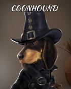 Mahjong Garden HD Coonhound Dogs in Disguise Badge