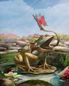 Frog with Butterfly Garden Friends Badge - Pogo Slots