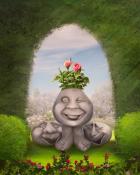 Funny Faces Garden Friends Badge - Canasta HD