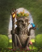 Friendly Green Man Garden Friends Badge - Rainy Day Spider Solitaire HD