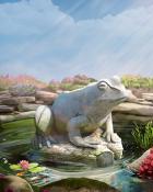 Sitting Frog Garden Friends Badge - Tri-Peaks Solitaire HD