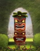 Tiki Head Garden Friends Badge - World Class Solitaire HD
