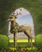 Wooden Deer Garden Friends Badge - Canasta HD